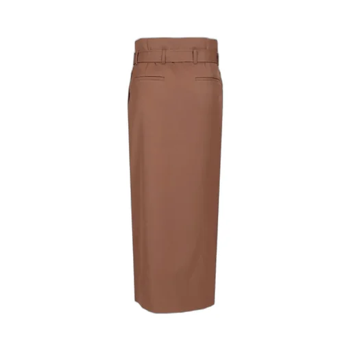 Dries Van Noten Seaches Belted Midi Skirt