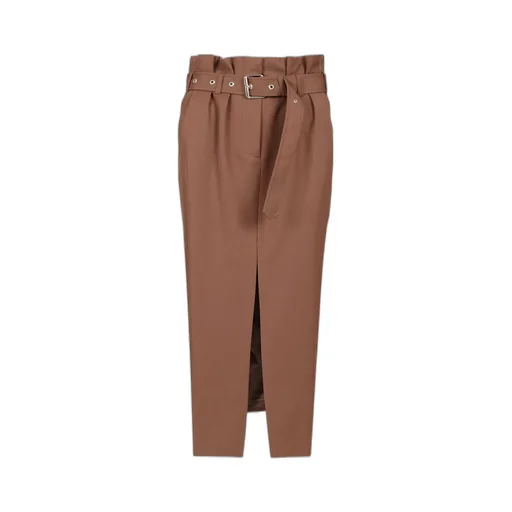 Dries Van Noten Seaches Belted Midi Skirt