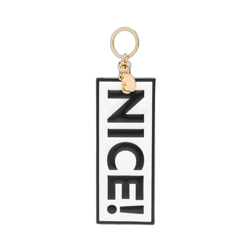 Slogan-Print Keyring