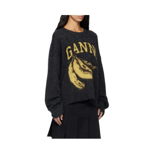 Ganni Banana Graphic Jumper