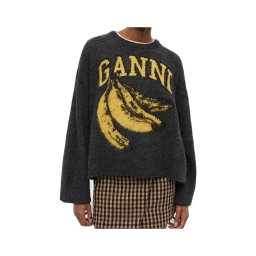 Ganni Banana Graphic Jumper