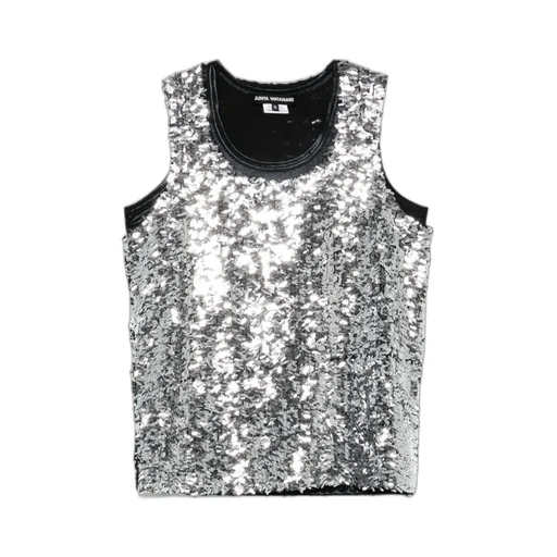 Junya Watanabe Sequin-Embellished Sleeveless Top
