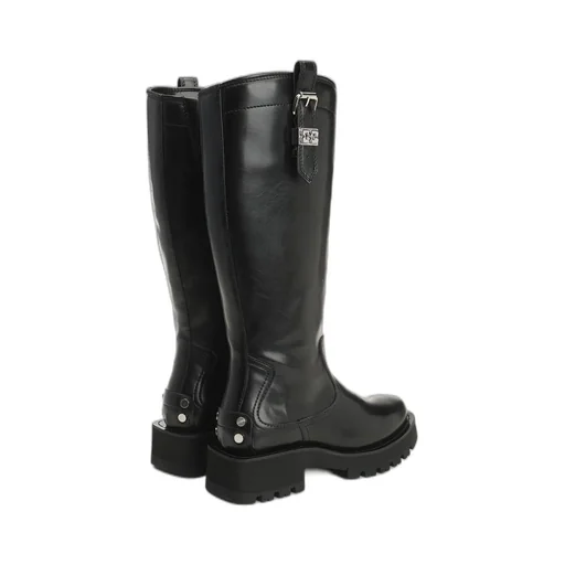 High Boots In Black Oleatex