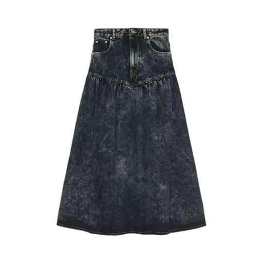 Ganni Washed Denim Skirt