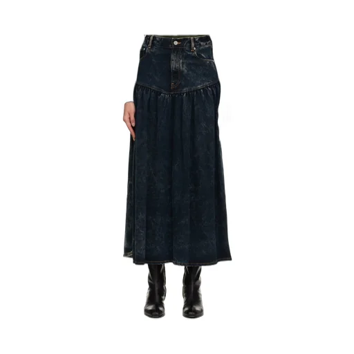 Ganni Washed Denim Skirt