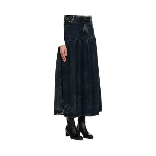 Ganni Washed Denim Skirt