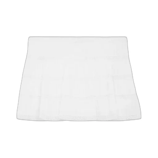 Mini Skirt With Embroidered Trims In Batiste Cotton