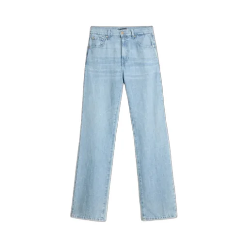 Flared Denim Trousers