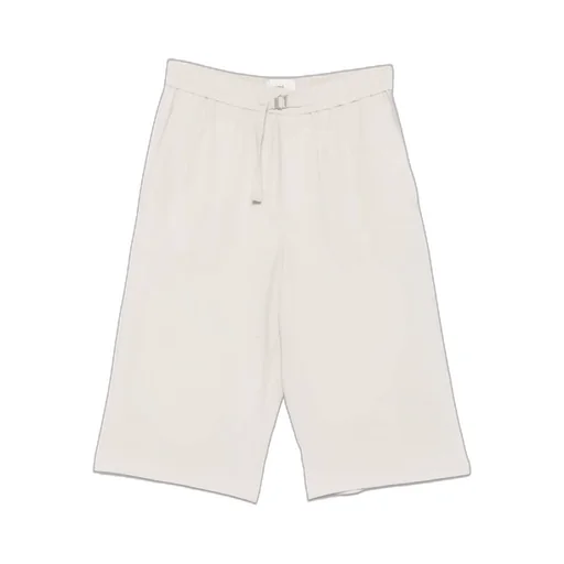 Ami Paris Logo Plaque Belted Shorts