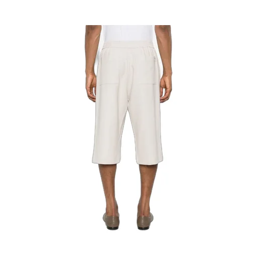 Ami Paris Logo Plaque Belted Shorts