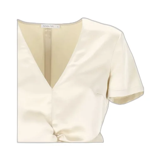 Patrizia Pepe V-Neck Twist Top
