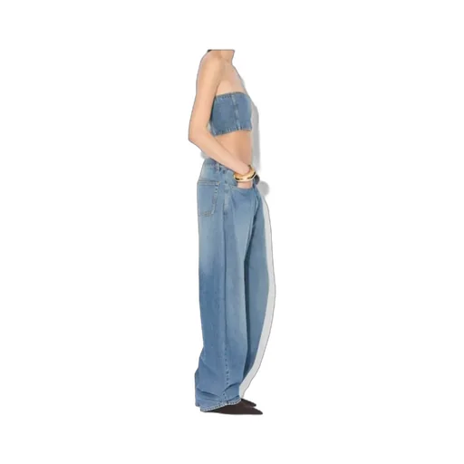 Alaa Low Waist Round Jeans