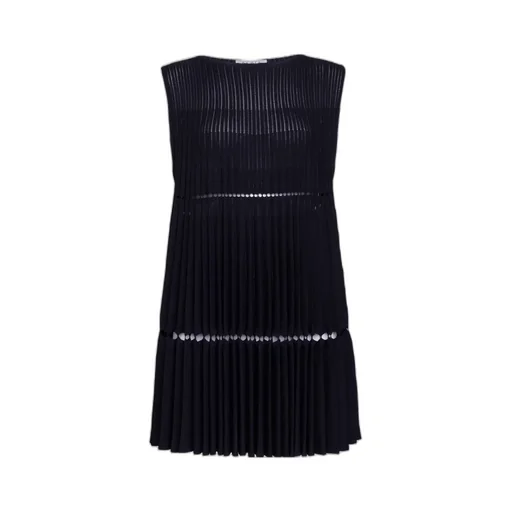Pointelle Pleats Dress