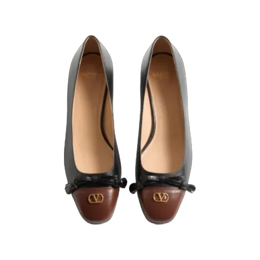 Valentino Vlogo Signature Tassel Embellished Slip-On Ballet Flats