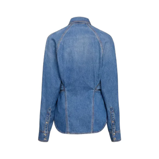 Alaa Round Denim Shirt