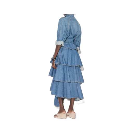 Alaa Round Denim Shirt