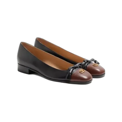 Valentino Vlogo Signature Tassel Embellished Slip-On Ballet Flats