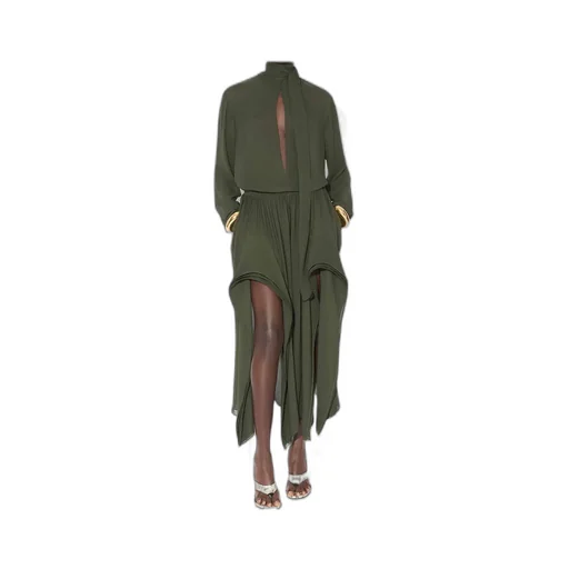 AlaÏA Georgette Scarf Blouse