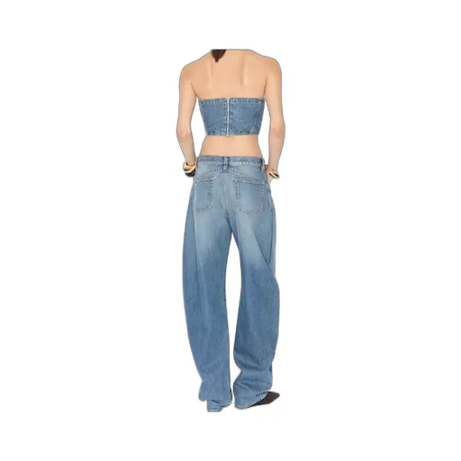 Alaa Low Waist Round Jeans