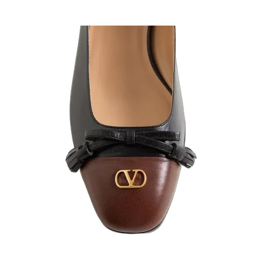 Valentino Vlogo Signature Tassel Embellished Slip-On Ballet Flats