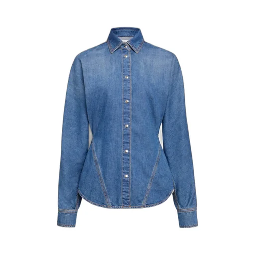Alaa Round Denim Shirt