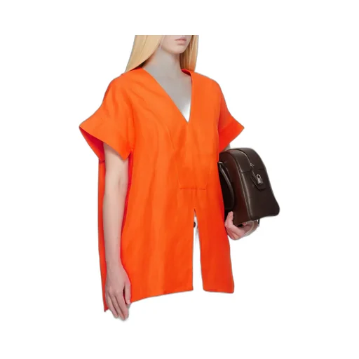 Studio Nicholson V-Neck Short-Sleeved Top