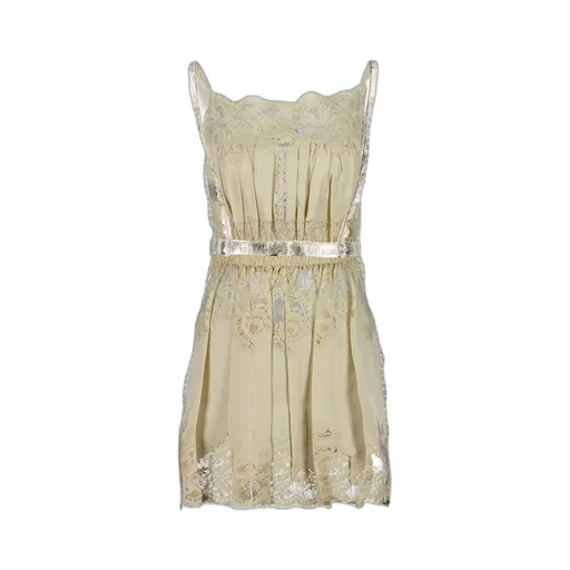 Rabanne Lace Detailed Strapped Top