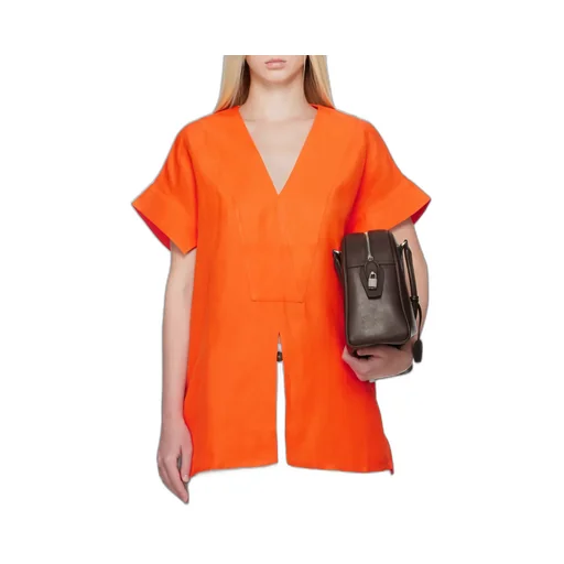 Studio Nicholson V-Neck Short-Sleeved Top