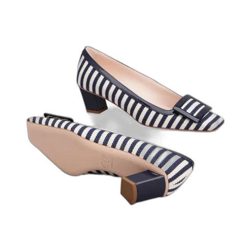 Belle Vivier Pumps In Canvas