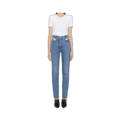 Slim Fit Jeans In Denim With Yoke