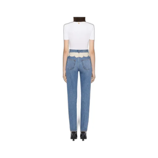 Slim Fit Jeans In Denim With Yoke