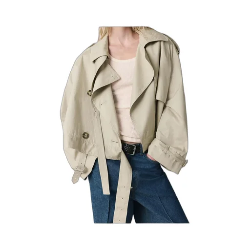 Stella Mccartney Cropped Belt Detail Trench Jacket