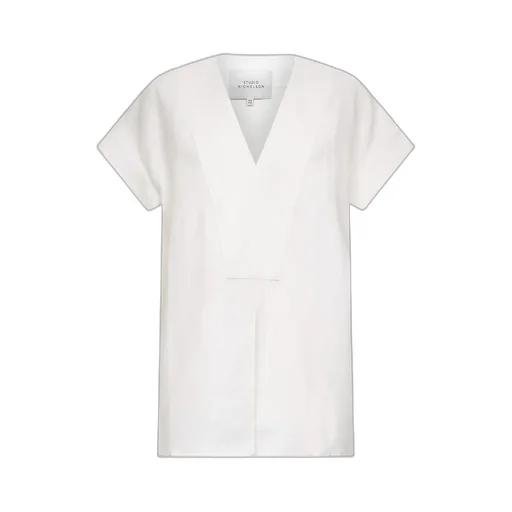 Studio Nicholson V-Neck Short-Sleeved Top