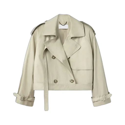 Stella Mccartney Cropped Belt Detail Trench Jacket