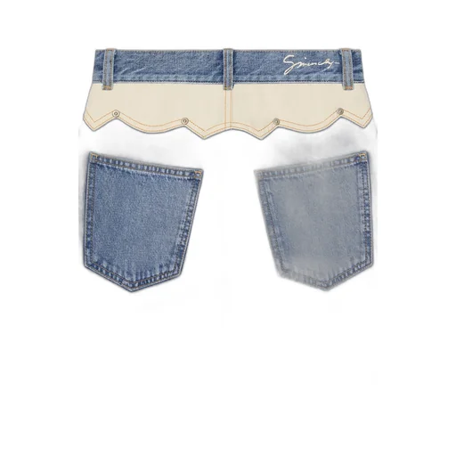 Slim Fit Jeans In Denim With Yoke