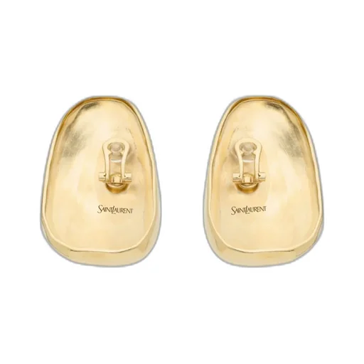 Cabochon Earrings In Resin And Metal