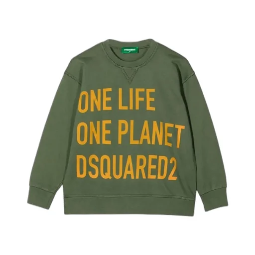 Dsquared2 Kids Logo Printed Crewneck Sweatshirt