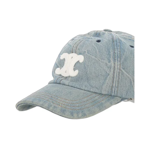 Triomphe Cap In Cotton Denim