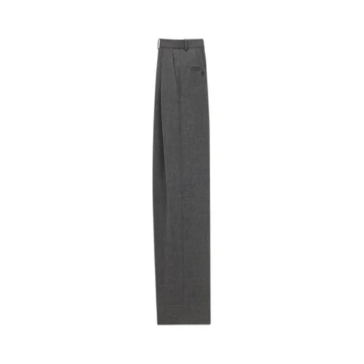 Saint Laurent High Waist Wide Leg Pants
