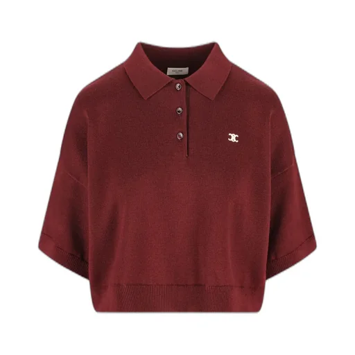 Cropped Polo In Wool