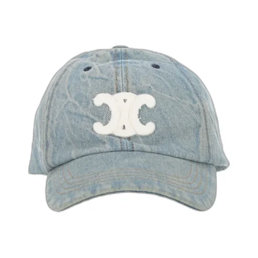Triomphe Cap In Cotton Denim