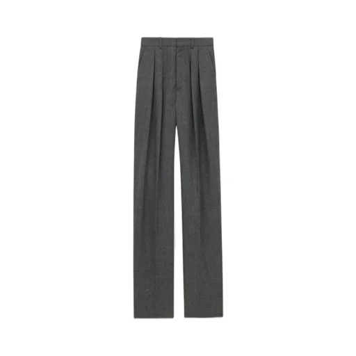 Saint Laurent High Waist Wide Leg Pants