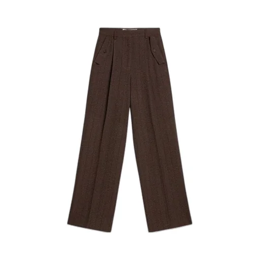 Pinstripe Virgin-Wool Trousers