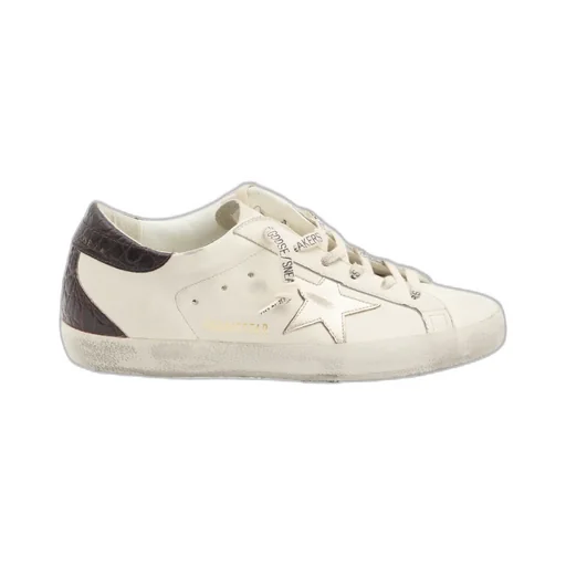 Super-Star Crocodile-Effect Sneakers