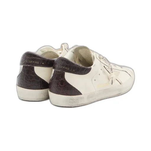 Super-Star Crocodile-Effect Sneakers