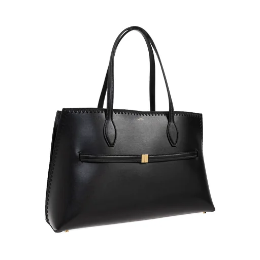 Top-Handle Stitched Tote Bag
