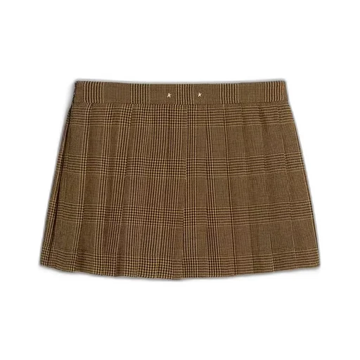 Golden Goose Deluxe Brand Checked Pleated Mini Skirt
