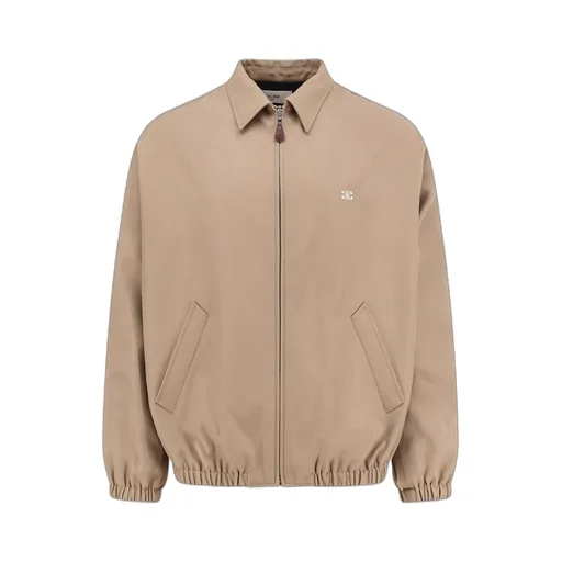 Blouson In Cotton And Wool Gabardine