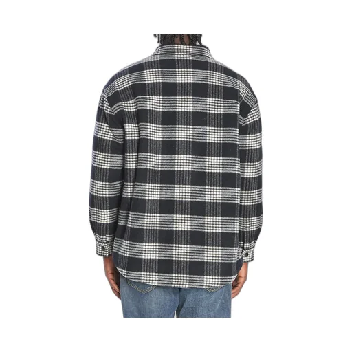 Quilted Overshirt In Checked Wool