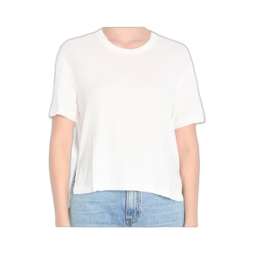 James Perse Cropped Crew-Neck Top